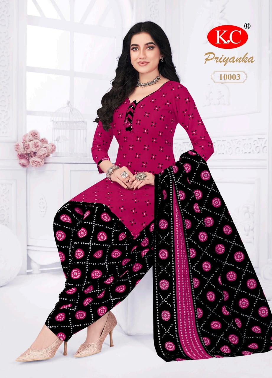 Priyanka Vol 10 By Kc Cotton Printed Readymade Dress Suppliers In India